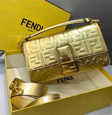 fendi bag black and gold replica